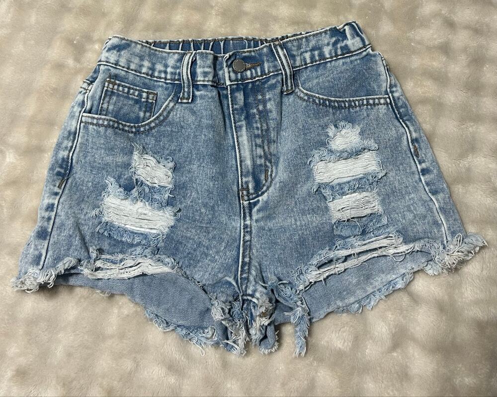 Jean shorts in girls 10Y